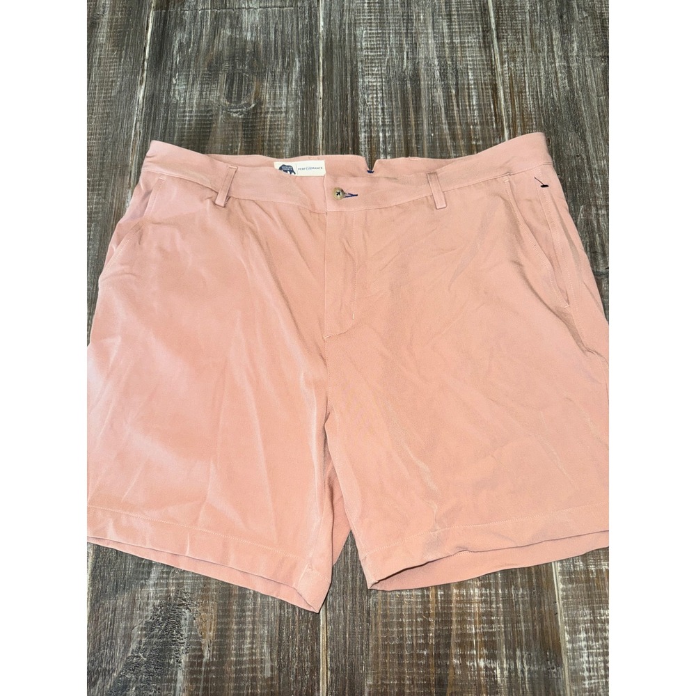 Onward Reserve Performance Golf Shorts Mens 40 Salmon Pink 7 Inch Inseam